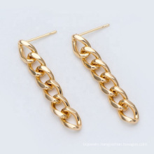 Fashion Chain Earrings Handmade Diy Earrings Golden Jewelry Stainless Steel Jewelry Earrings